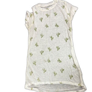 Zoe + Liv Cream and Green Cactus Tee
